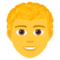 Person- Curly Hair emoji on Emojione